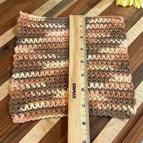 100% Cotton Handmade Washcloths - Set of 3 - Picture 5 of 9